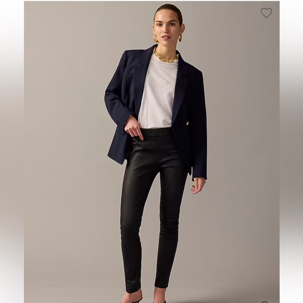 J crew Leather leggings—EUC! #J8744